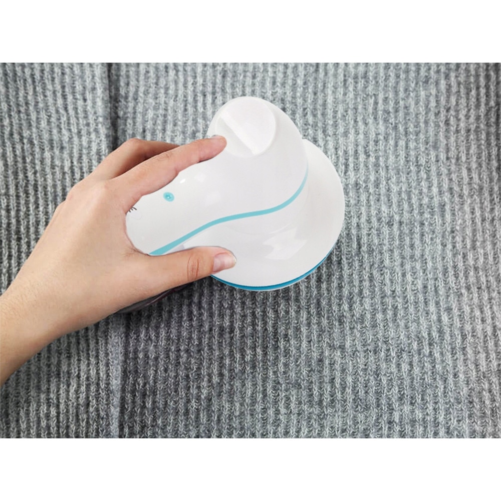 Aparat de curatat scame si scamosator electric reincarcabil USB pentru haine si textile cu 3 lame si stand de depozitare pentru uz casnic si auto