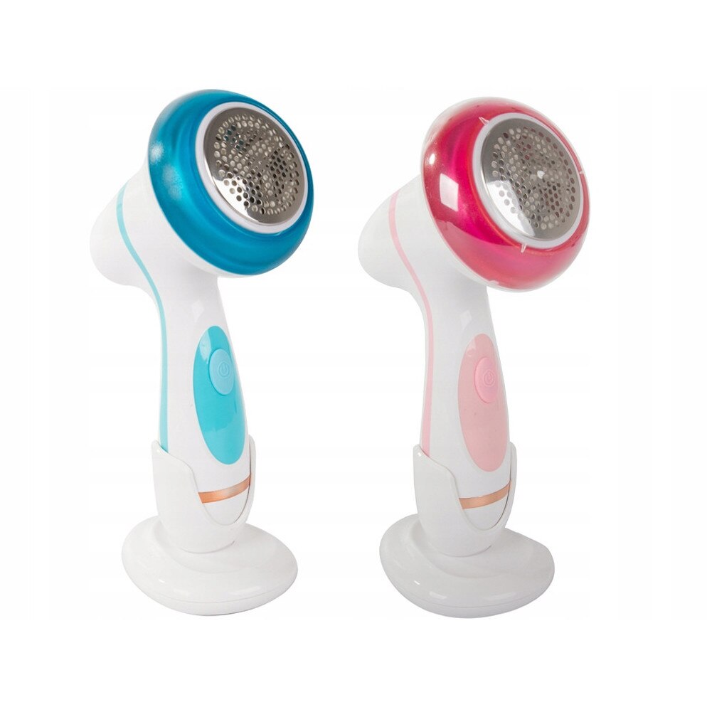 Aparat de curatat scame si scamosator electric reincarcabil USB pentru haine si textile cu 3 lame si stand de depozitare pentru uz casnic si auto