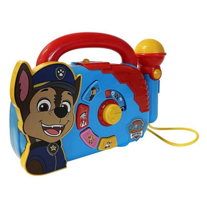 Boombox Alltoys Halsall Mancs őrjárat mikrofon hangokkal többszínű