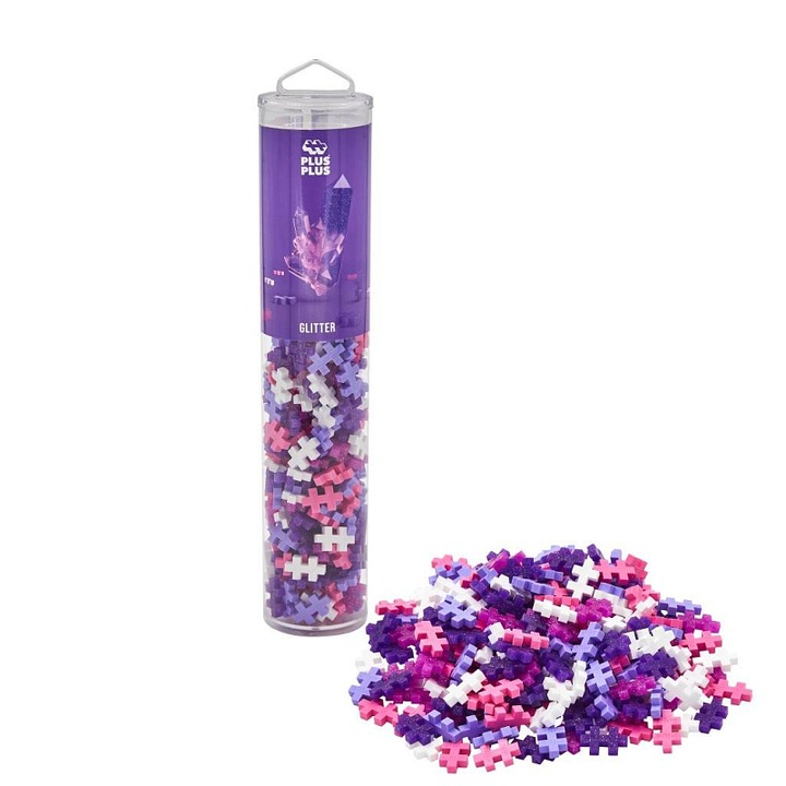 Építőkészlet EPEE Plus-Plus Glitter mix többszínű 240 darabos tubus