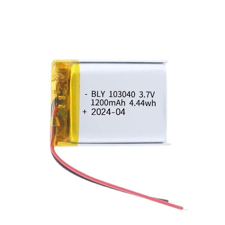 Acumulator 3.7V 1200mAh 103040 Lithium Polymer, 40x30x10mm, Nafpro
