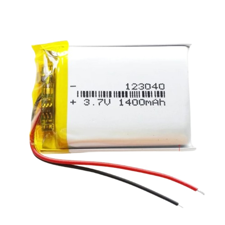 Acumulator Li-Polymer 123040, 3, 7V 1400mah, 40x30x12mm, Nafpro