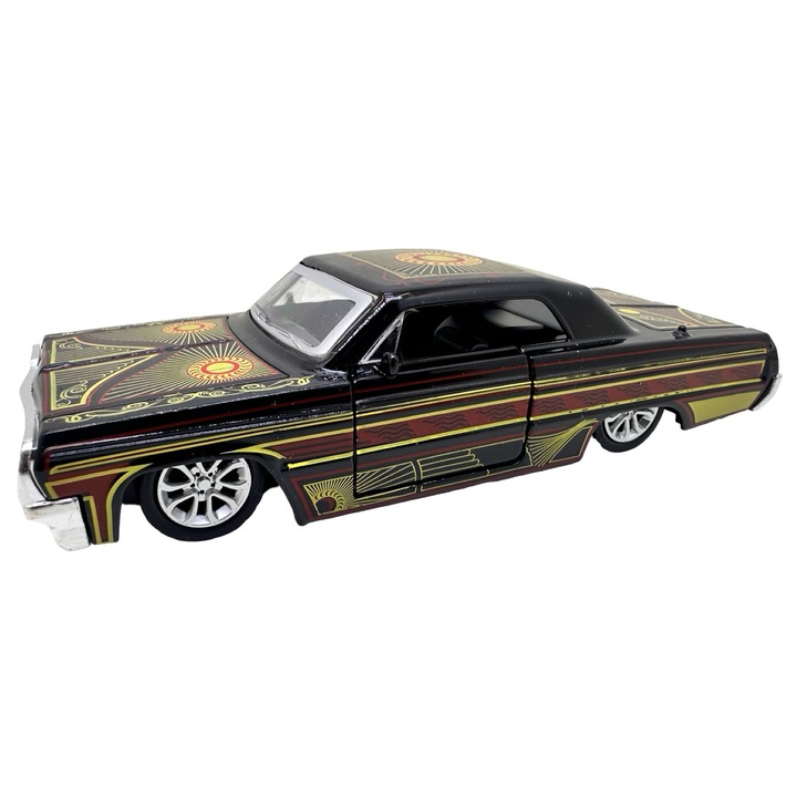 Macheta Chevrolet Impala Lowrider 1:32 replica metal usi functionale model personalizat