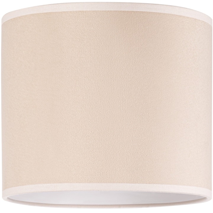 Abajur Tornado Lights rotund bej velur 20cm
