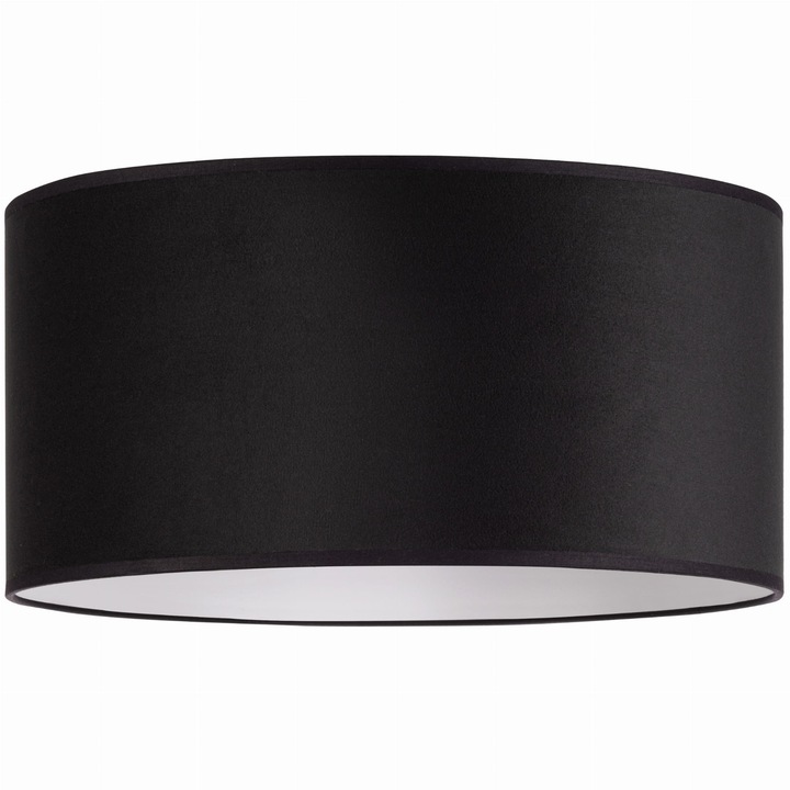 Abajur Tornado Lights kerek fekete bársony 40cm