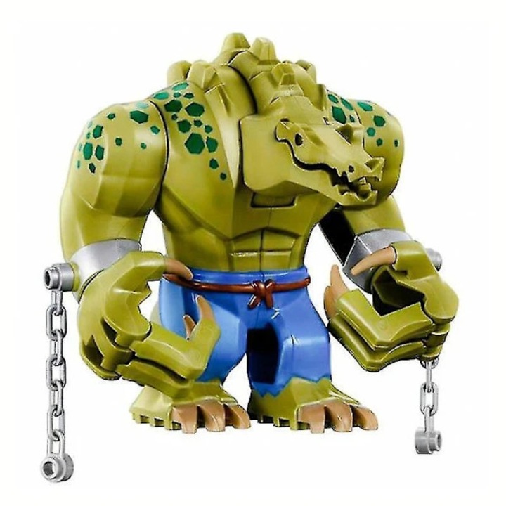 Комплект от 1 брой, блокове Crocodile Hunter, съвместими с Lego, от ABS, екологичен материал, за деца 6+ години, зелен, 1 комплект