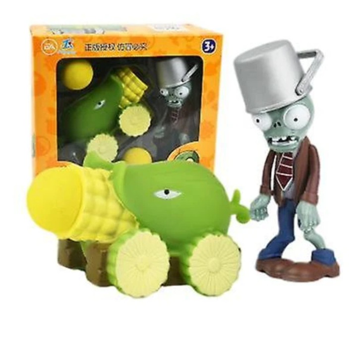 Set figurine Plants vs Zombies, 19 modele, multicolor, dimensiuni variate