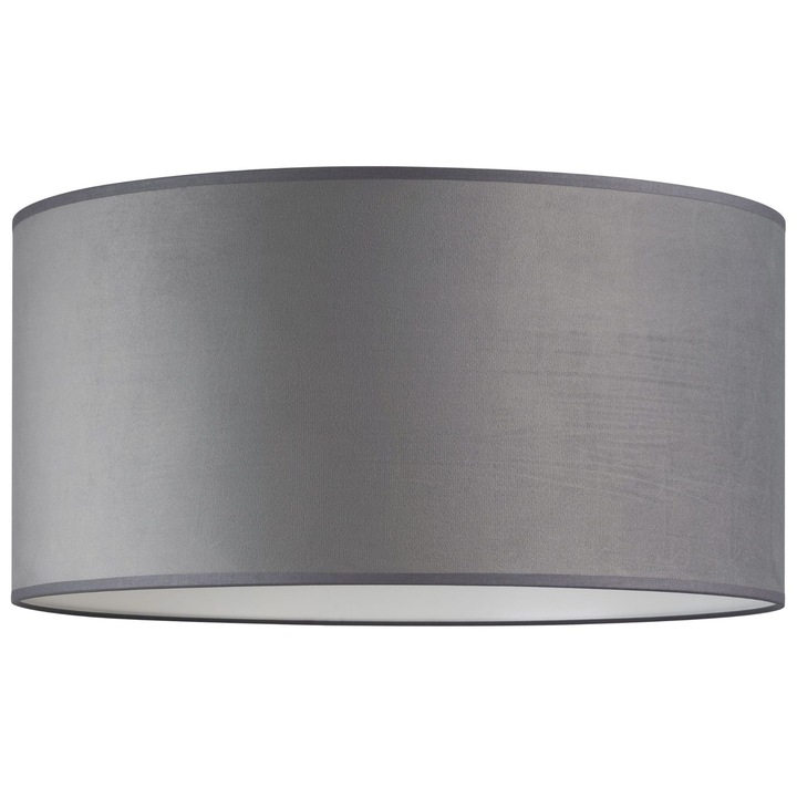 Abajur Tornado Lights kerek, bársony, szürke, 50cm