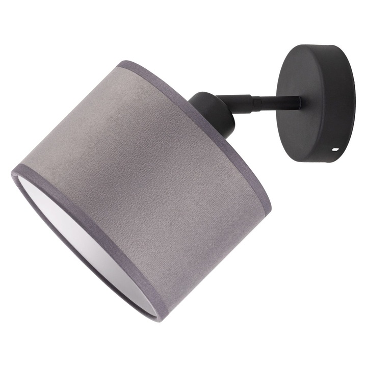 Tornado Lights AMP1 állítható fali lámpa, szürke bársony