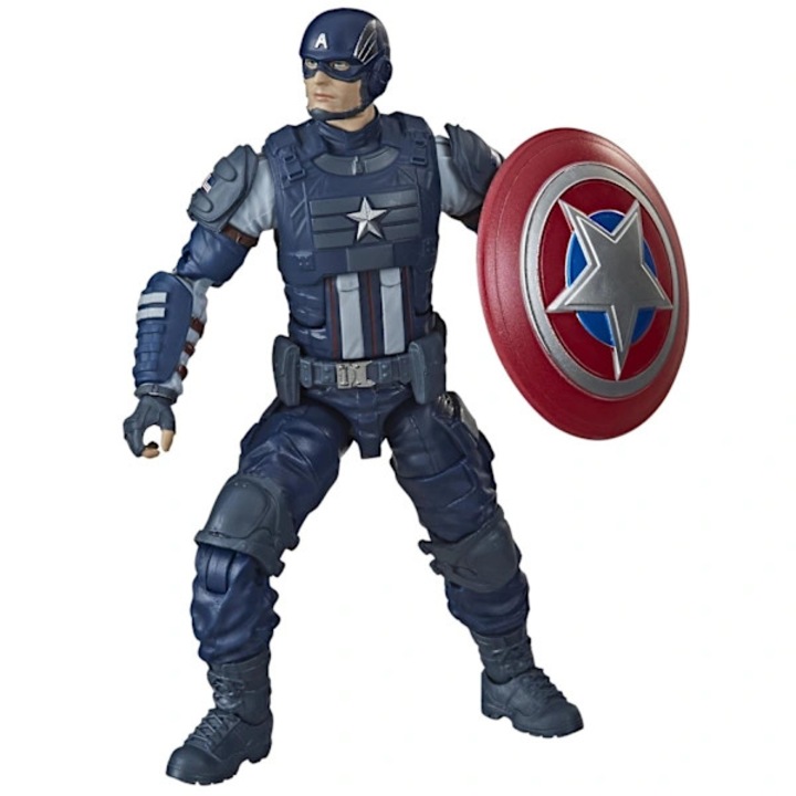 Figurina Captain America cu scut, multicolor, 16x8cm