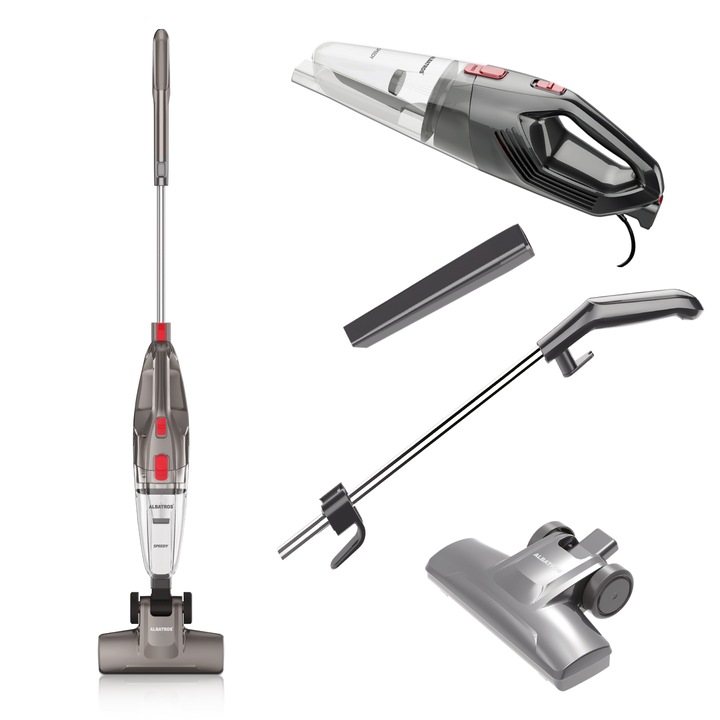 Aspirator vertical 2 in 1 Albatros Speedy, putere motor 600W, putere absorbtie 150W