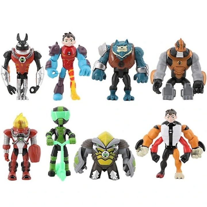 Комплект от 11 фигурки Ben 10, многоцветни, 8 см, PVC