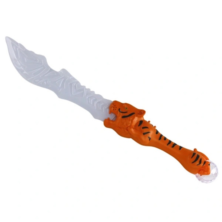 Játékkard LED-del és hanggal, tigris markolat, 61x9.5x5.5cm