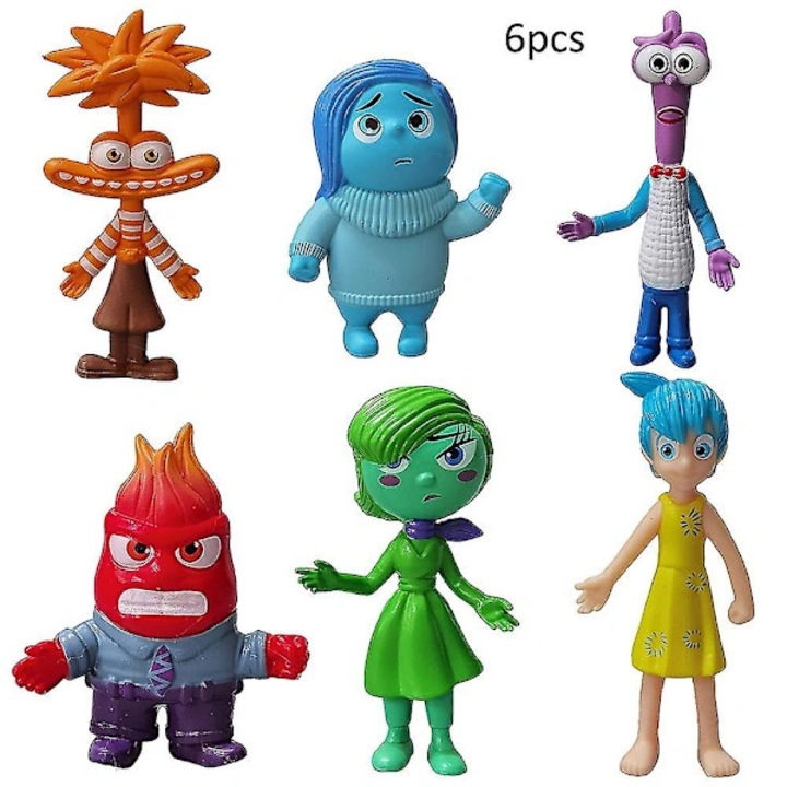 Комплект от 6 фигурки Inside Out многоцветни 5x4см