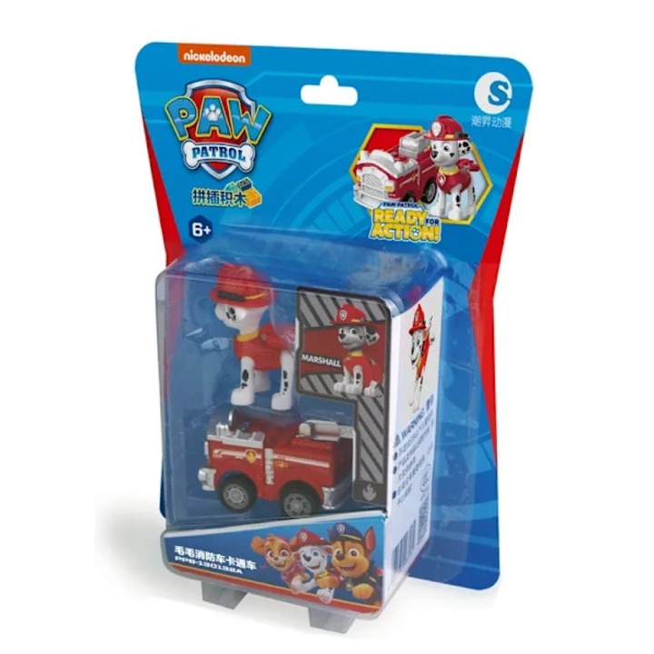 Set masinute Paw Patrol Chase Skye Marshall, blocuri de constructie, multicolor