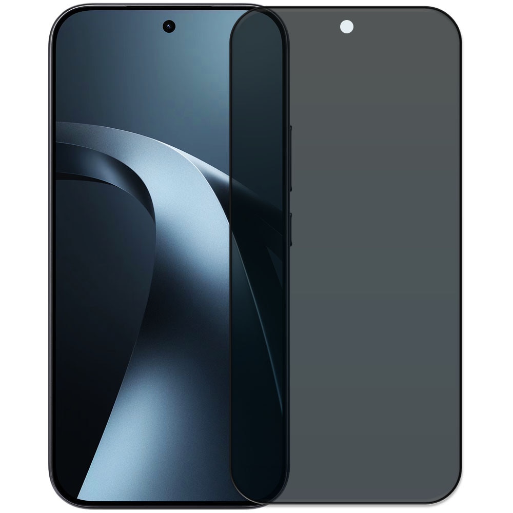 Folie din sticla securizata pentru Xiaomi 17T, HAMSTERBOX Privacy Shield, Protectie completa ecran, Full face, Aplicare rapida, Case Friendly, Negru
