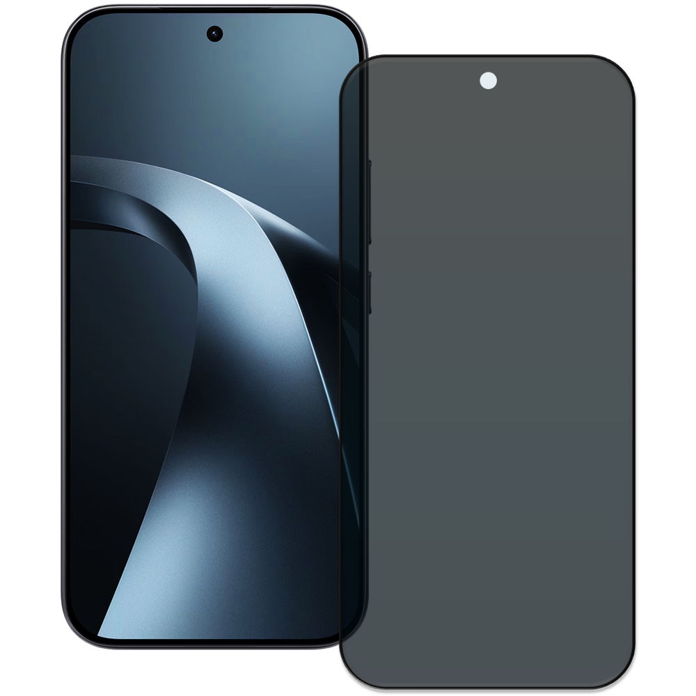 Folie din sticla securizata pentru Xiaomi 17T, HAMSTERBOX Privacy Shield, Protectie completa ecran, Full face, Aplicare rapida, Case Friendly, Negru