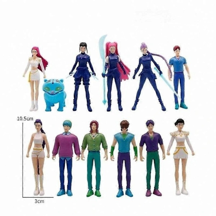 Set 5 figurine Demon Hunters, PVC, multicolor, 12x15cm