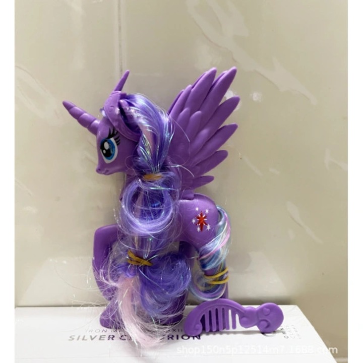 Set figurine My Little Pony Luna Celestia 14cm alb negru plastic