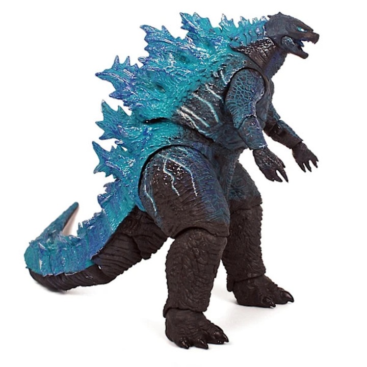 Figurina Godzilla, model mobil, albastru rosu, 18cm