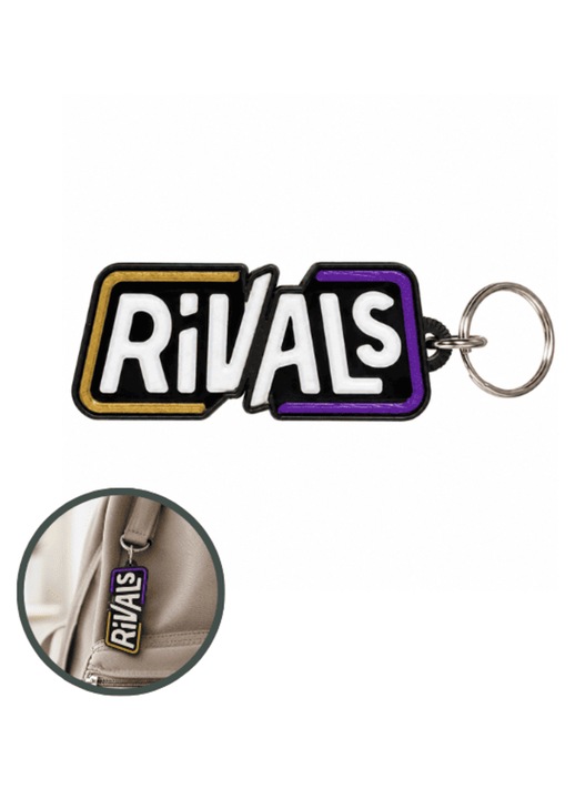 Rivals Roblox ihlette kulcstartó, 3D nyomtatott, többszínű 60x25x12 mm