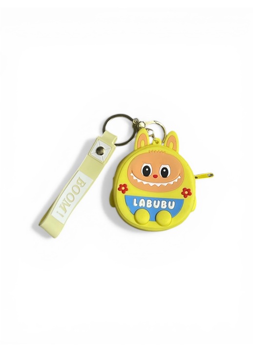 EMC ONSHOP® Mini táska szilikon kulcstartóval, animált modell, 8 cm, sárga