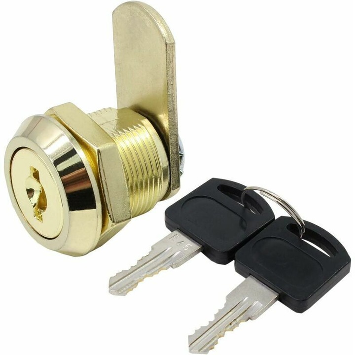 Incuietoare de siguranta din otel inoxidabil pentru cutia postala, incuietoare cu cama pentru sertar si chei potrivite, 16 mm