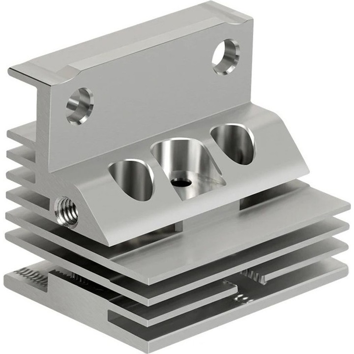 Alumínium hűtőborda 3D nyomtatóhoz 28x24x20mm ezüst