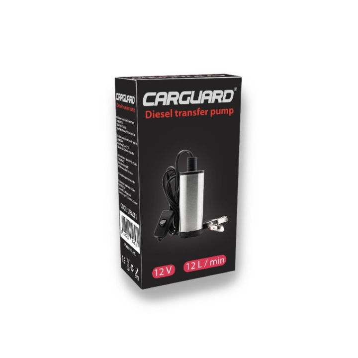 Pompa transfer lichide CARGUARD,12V,12L/min, conexiune baterie auto