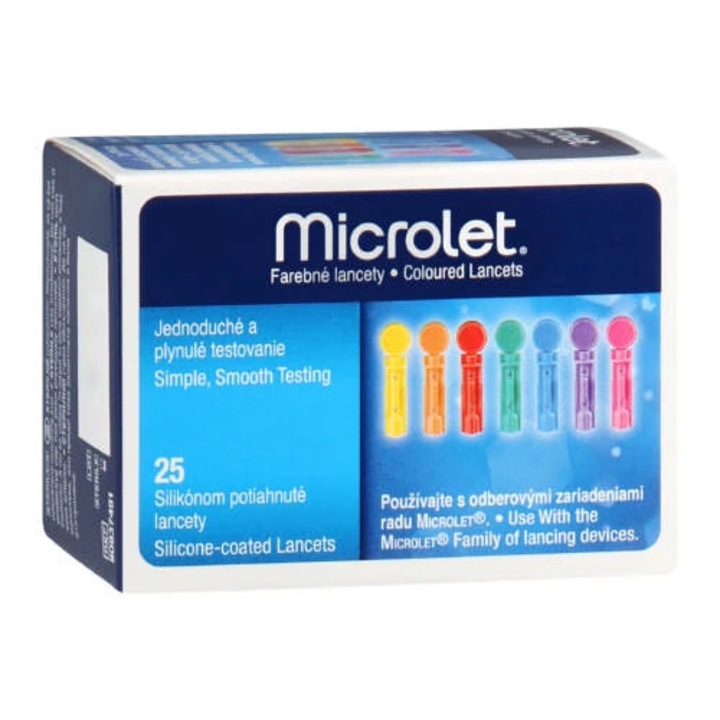 Ace Microlet pentru testarea glicemiei, Ascensia Diabetes Care, 25 buv