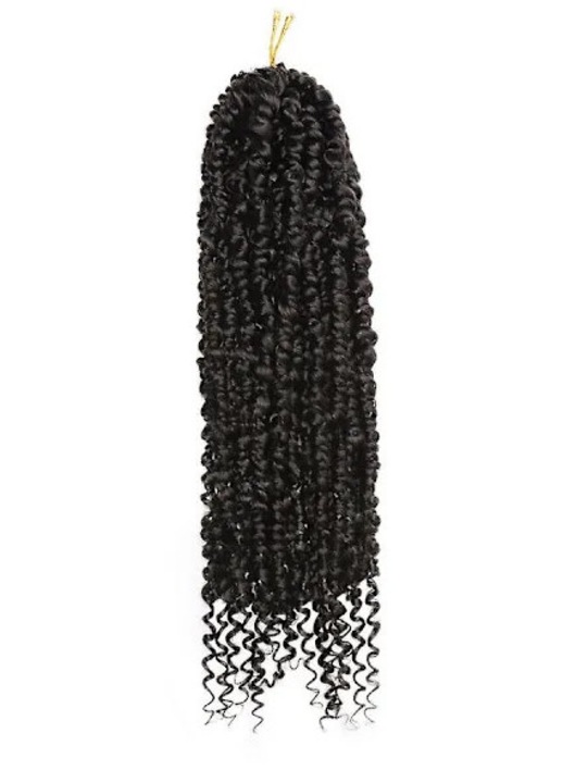 Extensii par Passion Twist, 24 inch, negru, 15 fire, usor si moale