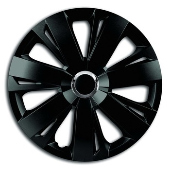 Set Capace Roti 14' Inch Negre Cu Inel Cromat Energy Set Capace Roti 14' Inch Negre Cu Inel Cromat Energy