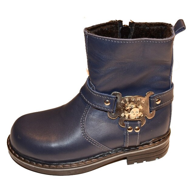 Cizme imblanite din piele pentru copii CZ30-33774-27 1397