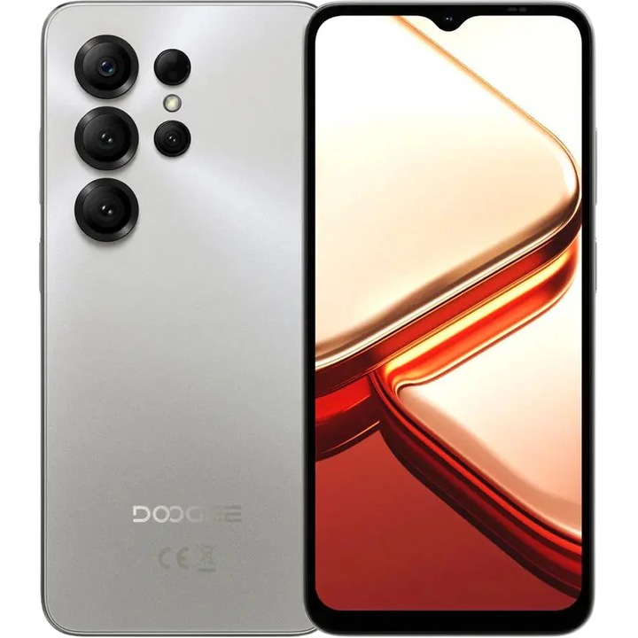 Telefon mobil Doogee Note 56 X, 4G, Dual SIM, Octa-Core, 6.56" HD+ 90Hz, 3GB RAM, 64GB, 6150mAh, Android 16, Silver