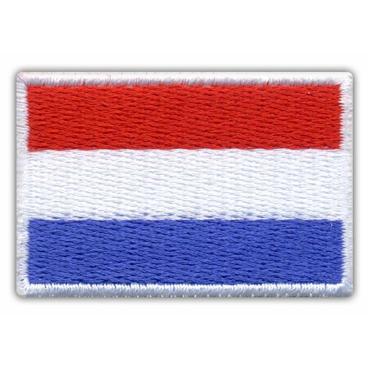 Textil folt Patchion téglalap alakú, háromszínű 3.4x5.1cm