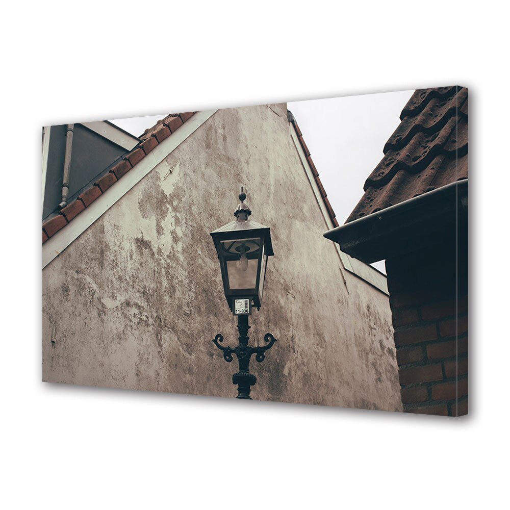 Tablou Canvas Luminos in intuneric VarioView LED Vintage Aspect Retro Felinar vechi 60 x 90 cm