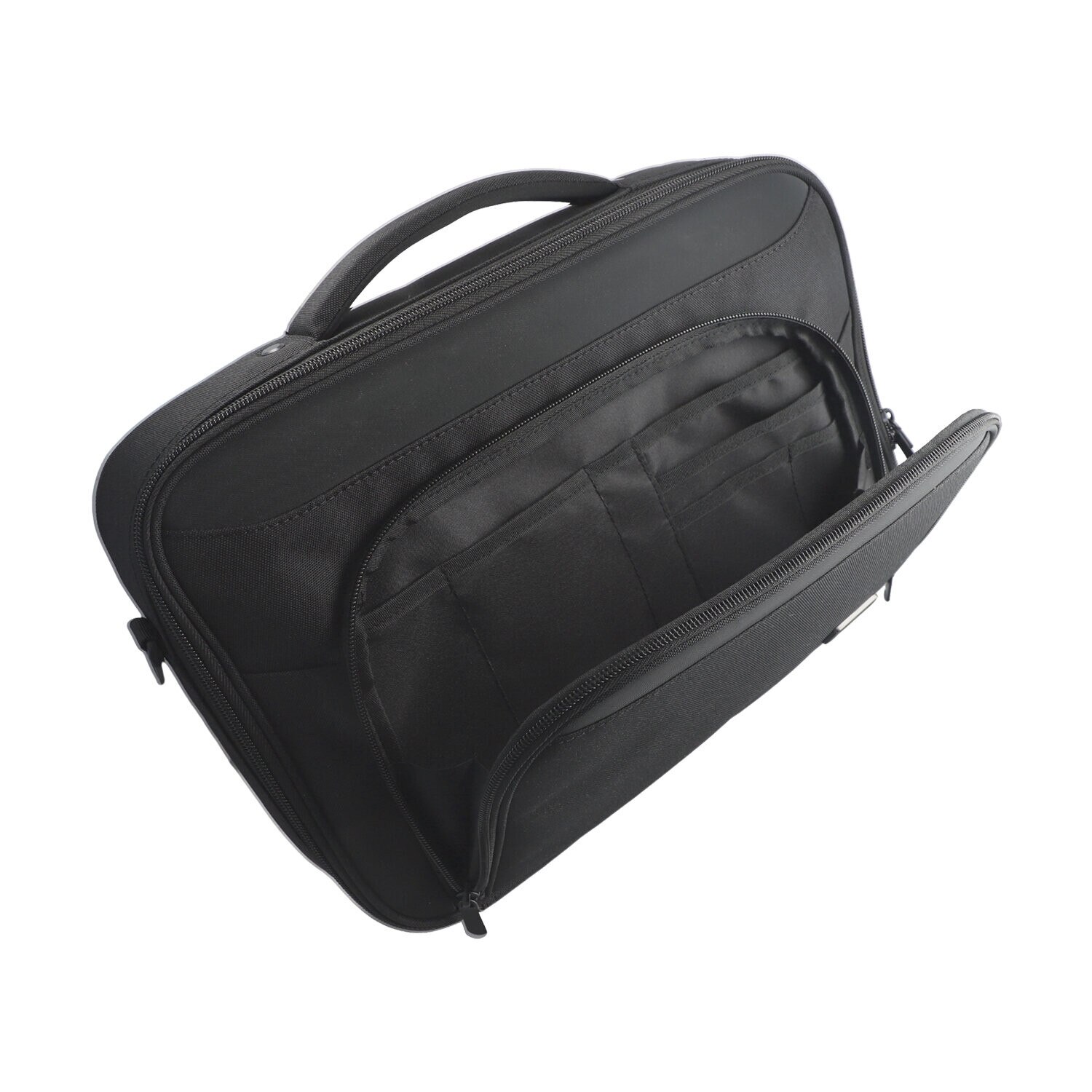Geanta laptop 4smarts Target Eco Clamshell compatibila cu laptop 13-14 inch, Poliester, 33.5 x 24.5 cm, Negru