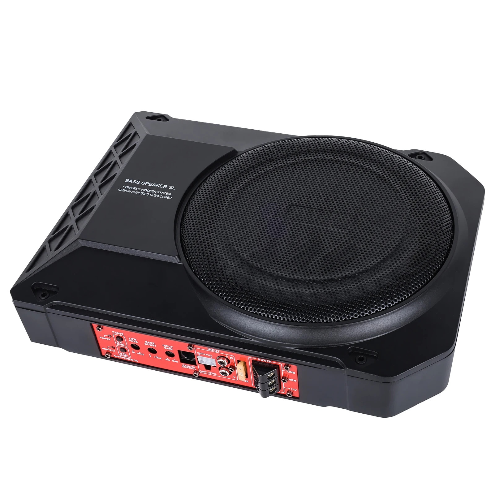 Subwoofer auto amplificat Alpine, SWE-1200, 8'' ( 20cm ), plat