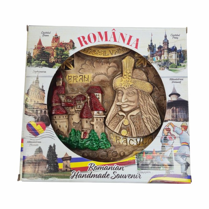 Placheta ipsos romania, szuvenír ajándékbolt, 16x24x2.5 cm, model es9669 c