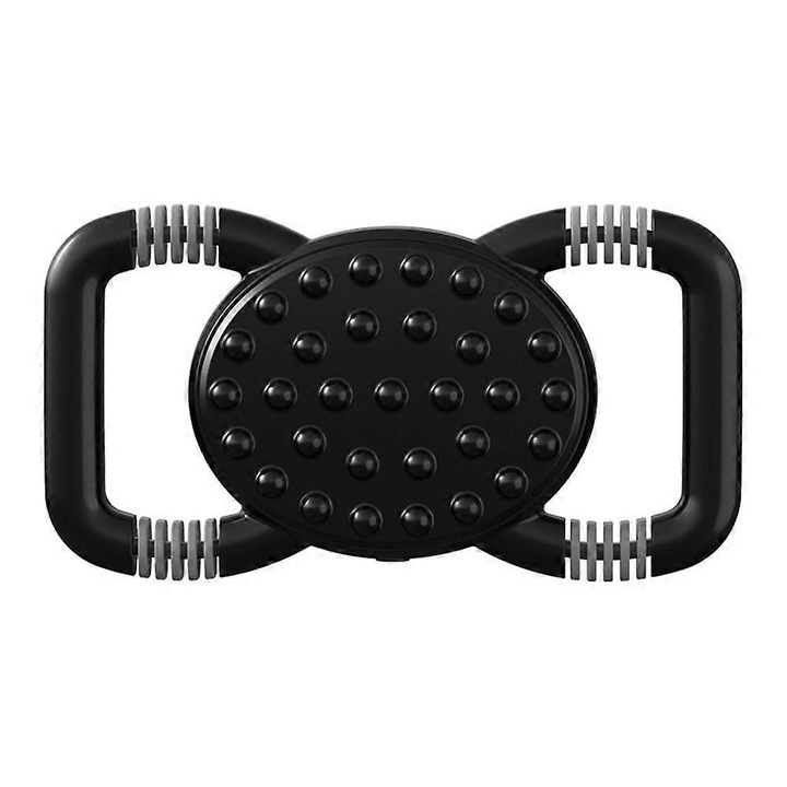 Aparat vibratii slabire talie abdomen, 3 moduri, negru-alb, 23x12.5x5cm
