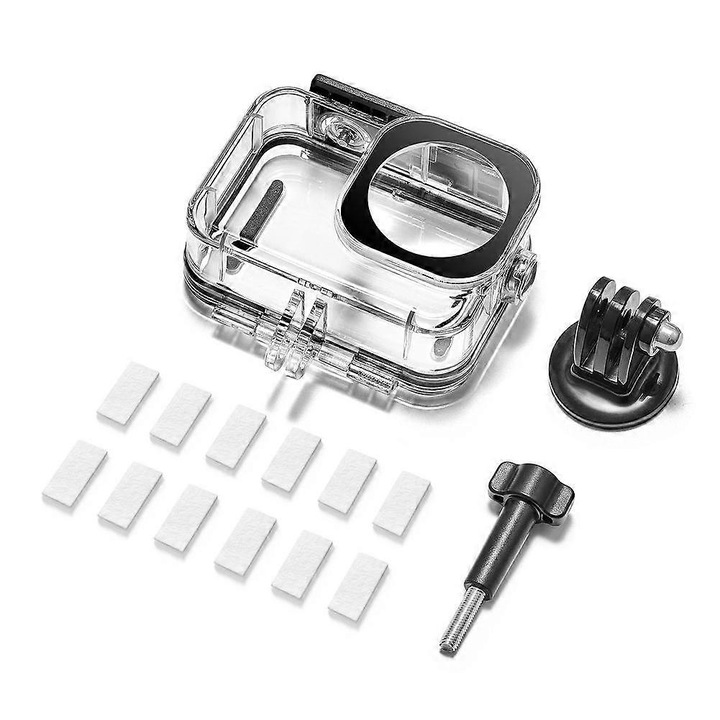 Водоустойчив калъф за DJI Action6, прозрачен, 9.4x4.1x8.6cm