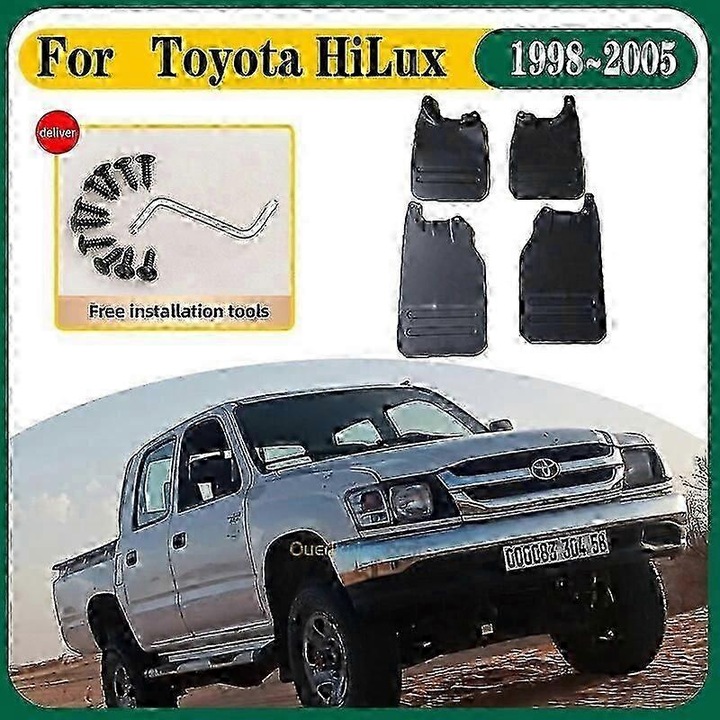 Калници комплект 4 броя за Toyota HiLux 1998-2005 черен 25x10x5см