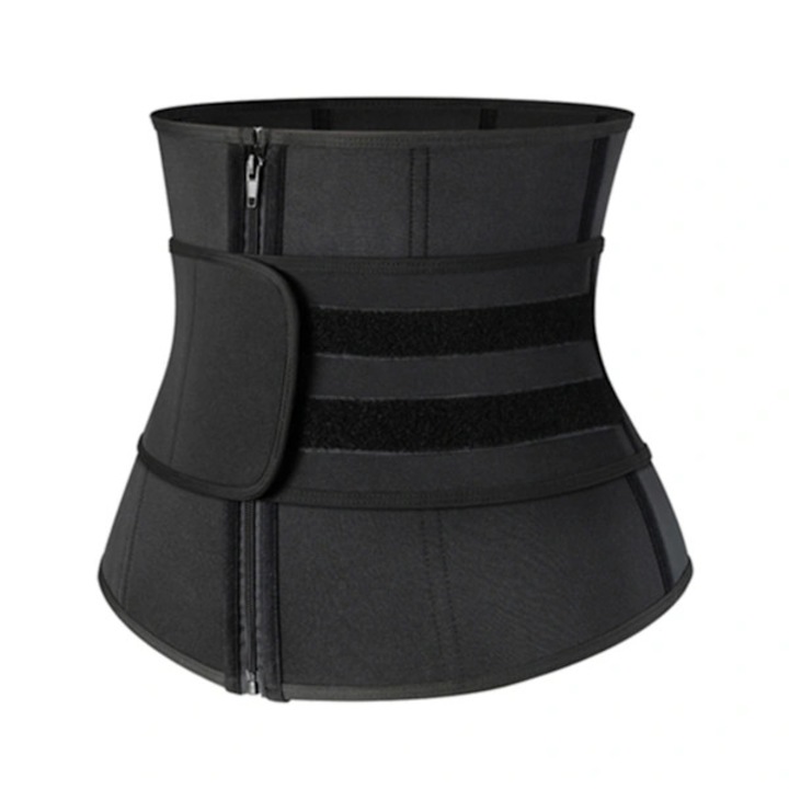 Centura de slabit neopren, ajustabila, negru, S-3XL