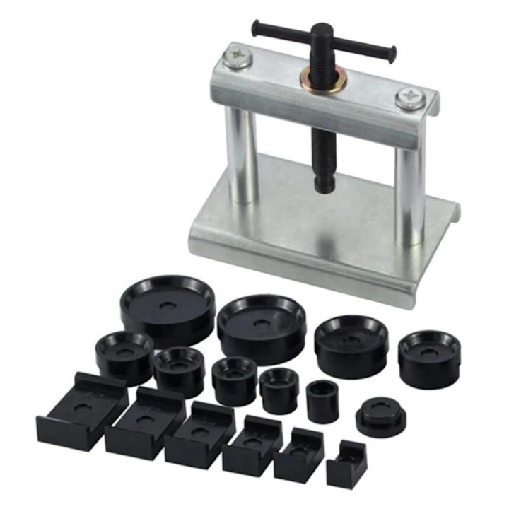 Set scule presare ceas, metal solid, ajustabil, multiple dimensiuni, argintiu