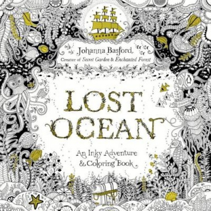 Lost Ocean: An Inky Adventure and Coloring Book for Adults, Johanna Basford (Author)
