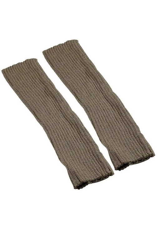 Комплект 1 чифт дълги дамски гети, акрил, каки, 40x10см, зима