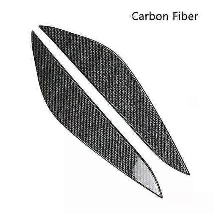 Banda protectie faruri, plastic, negru lucios-carbon, 2017-2021 Model 3, set 2 buc
