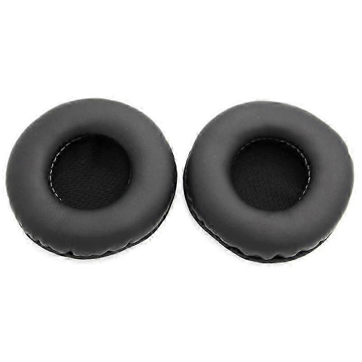 Perne de urechi pentru casti, piele, spuma memorie, 72mm, set 2 bucati