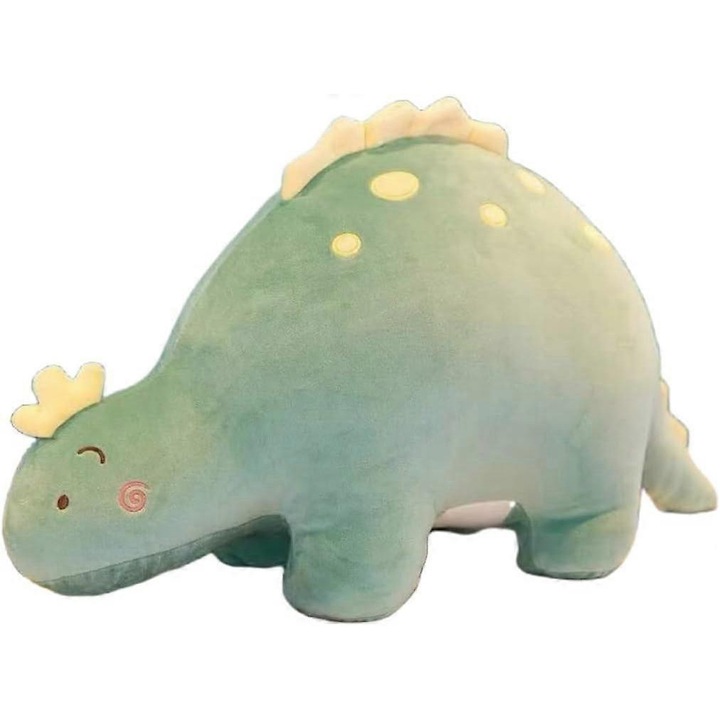 Sárkány ballon plüss párna, Dinoszaurusz plüss párna, Aranyos plüss párna, nagyszerű ajándék gyerekeknek (Zöld 45 cm)