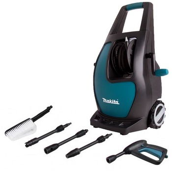 Aparat de spalat cu presiune Makita H W111, 1700 W, 370 l/h, 110 bar, 50°C temperatura maxima Aparat de spalat cu presiune Makita H W111, 1700 W, 370 l/h, 110 bar, 50°C temperatura maxima
